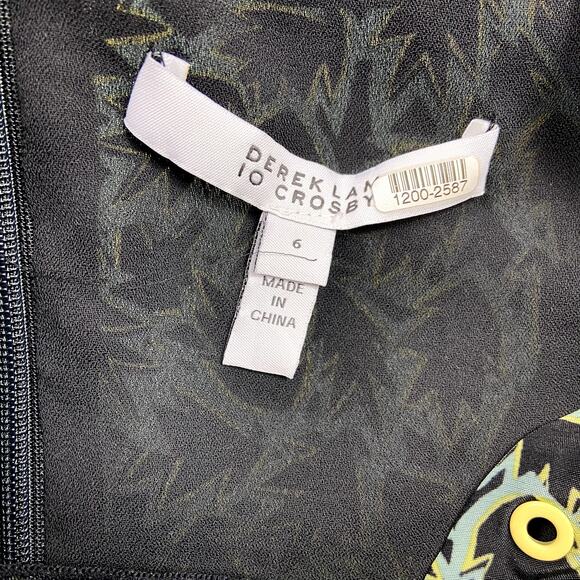 Derek Lamb 10 Crosby Green Black Dress size 6 - Picture 8 of 11